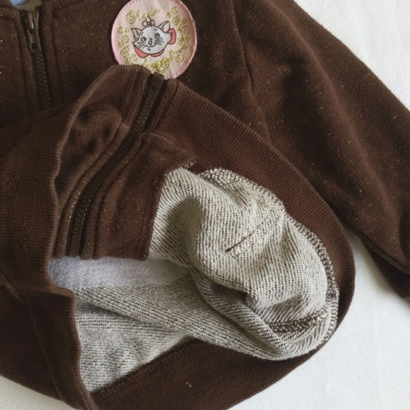 disney aristocats marie zip-up hoodie sweatshirt 18 months baby girl - Picture 10 of 10